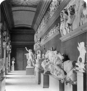 Folyos a Nemzeti Mzeumban, sztereofelvtel